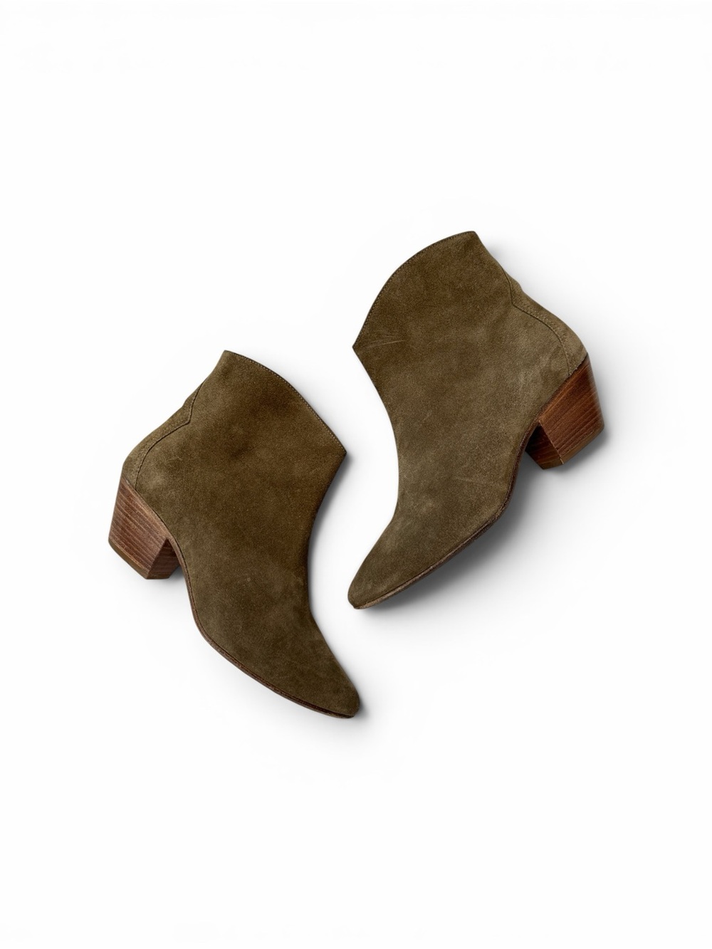 Isabel Marant Tan Western Suede Ankle Booties